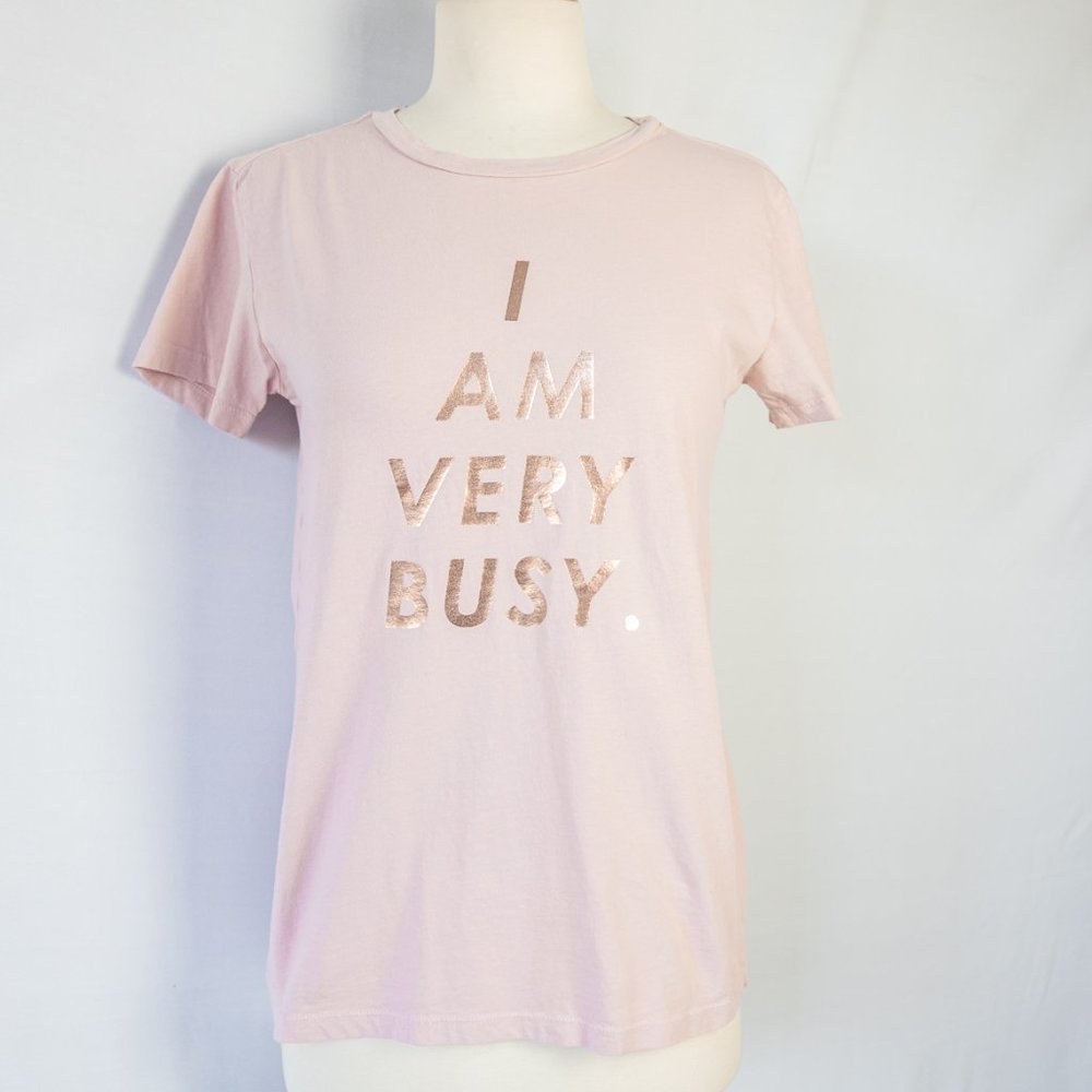 ban.do pink t-shirt “Im Very Busy”